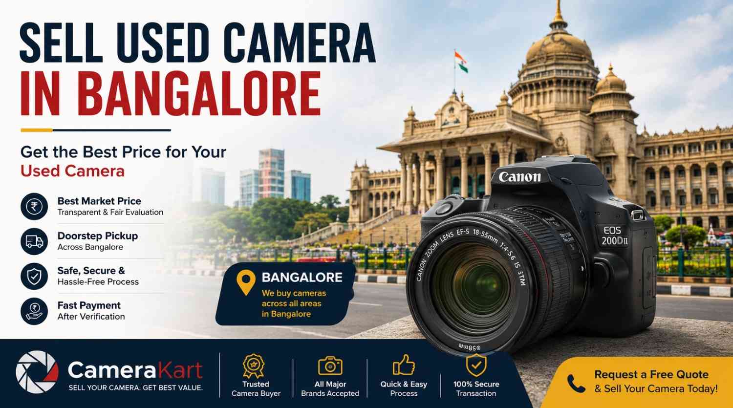 Sell Used Camera in Bangalore – Trusted Camera Buyer with Doorstep Pickup