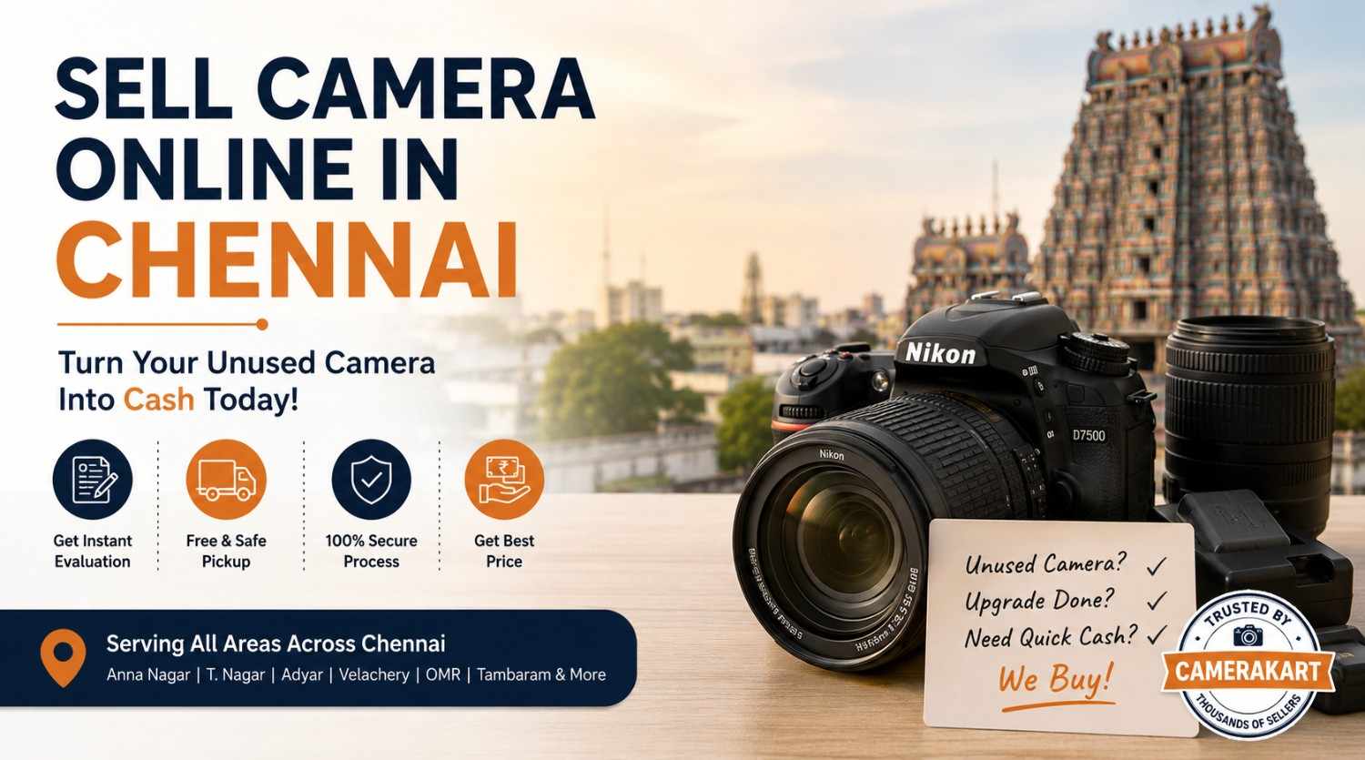 Sell Camera Online in Chennai – Turn Your Unused Camera Into Cash