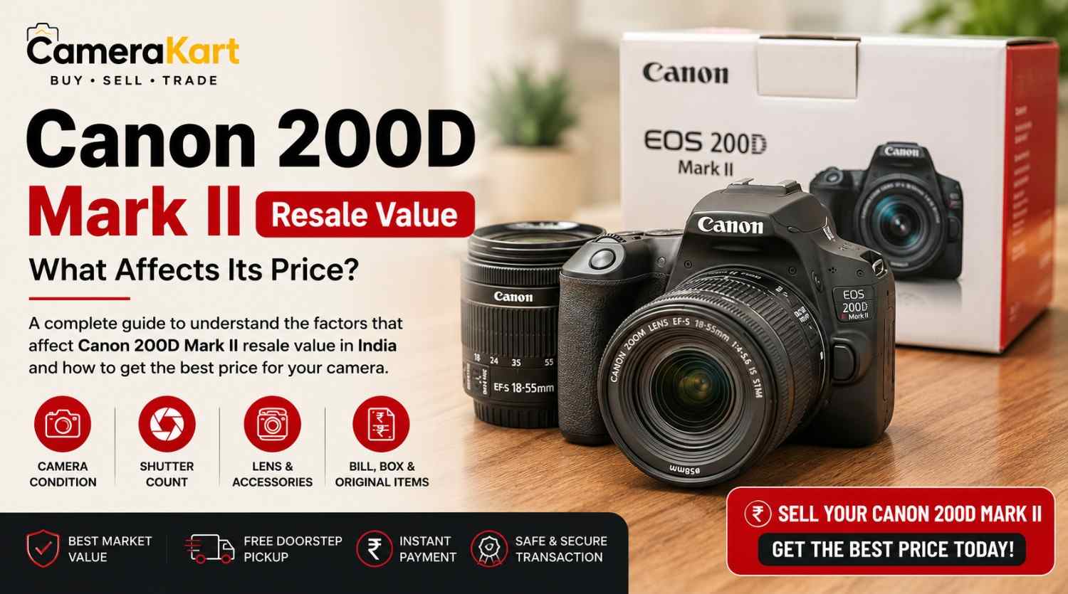 Canon 200D Mark II resale value and used camera selling guide