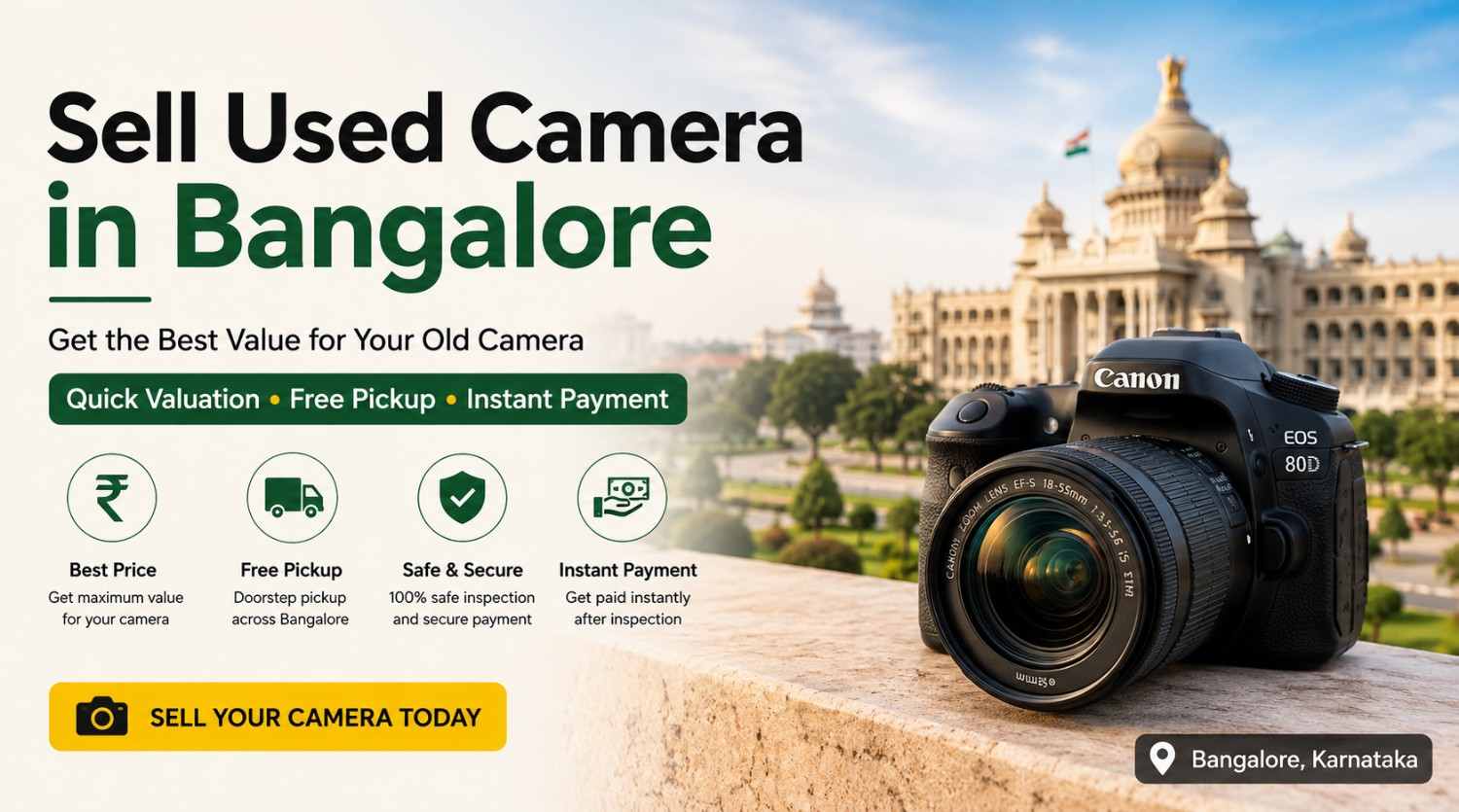 Sell Used Camera in Bangalore: How to Get a Fair Price and Fast Pickup