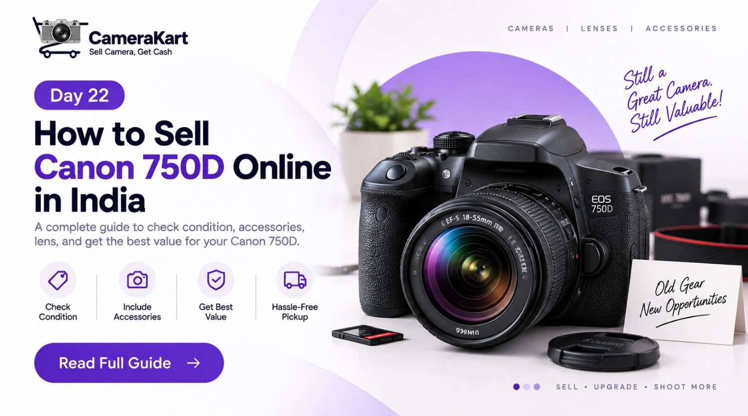 How to Sell Canon 750D Online in India: Before You Let Go of Your Old DSLR