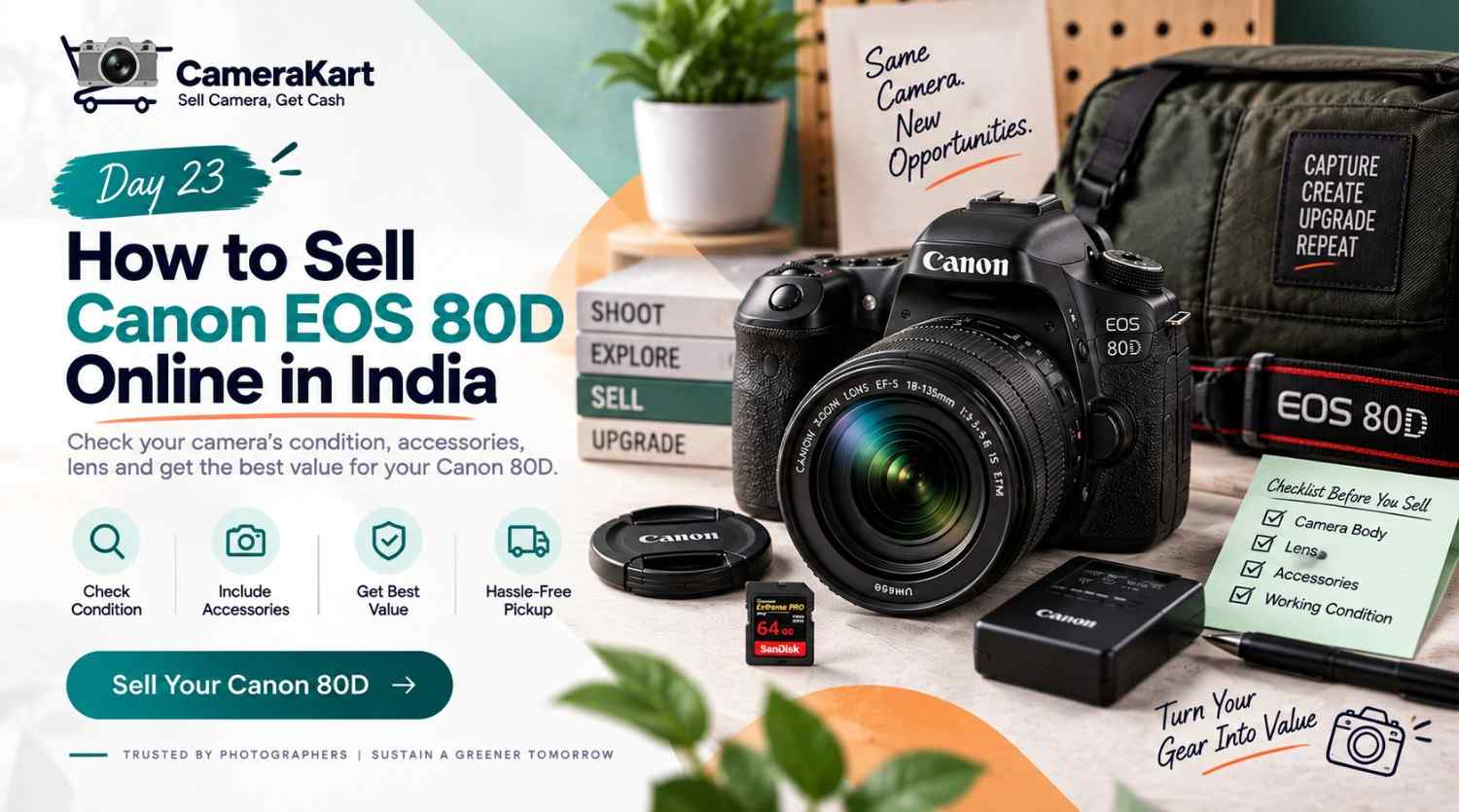 How to Sell Canon EOS 80D Online in India: Check Your Camera Before You Sell