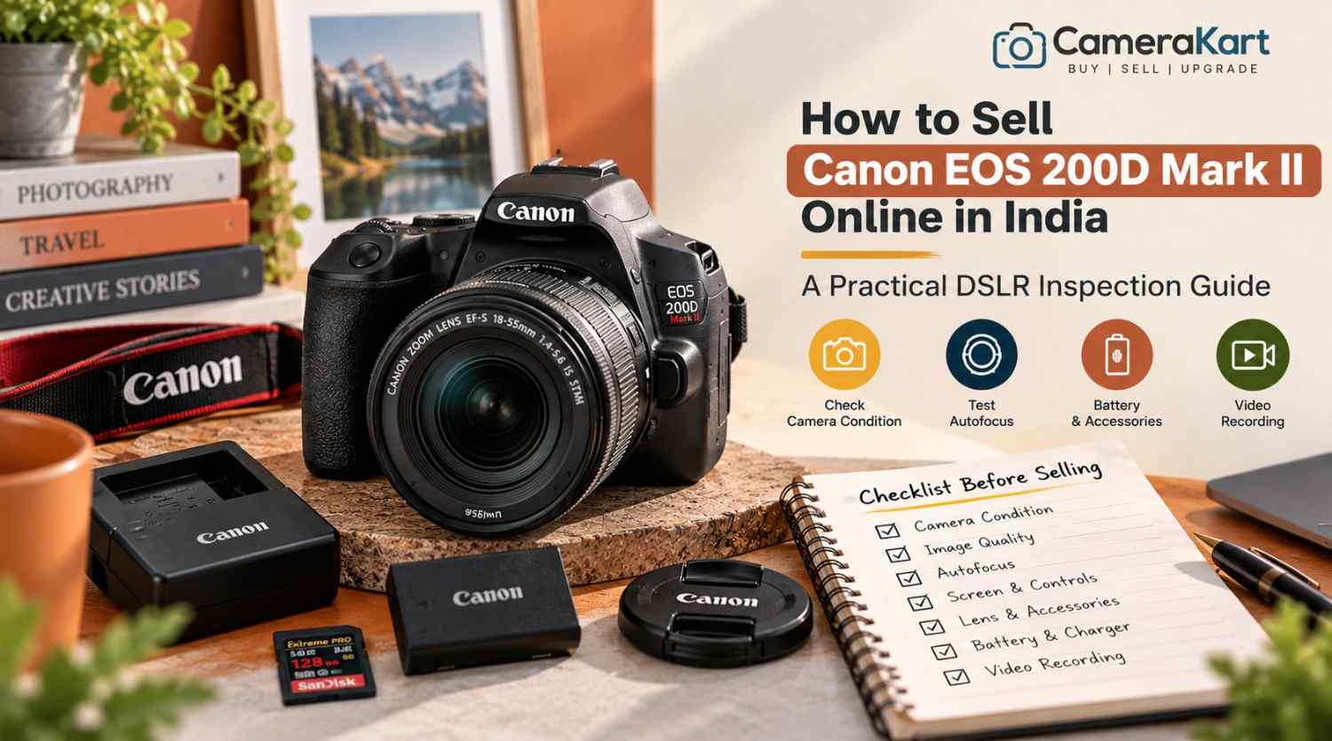 How to Sell Canon EOS 200D Mark II Online in India: A Practical DSLR Inspection Guide